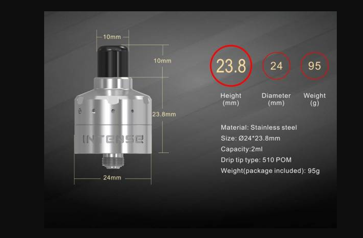 Damnvape INTENSE MTL RDA - do you want a cigarette drip on the grid?